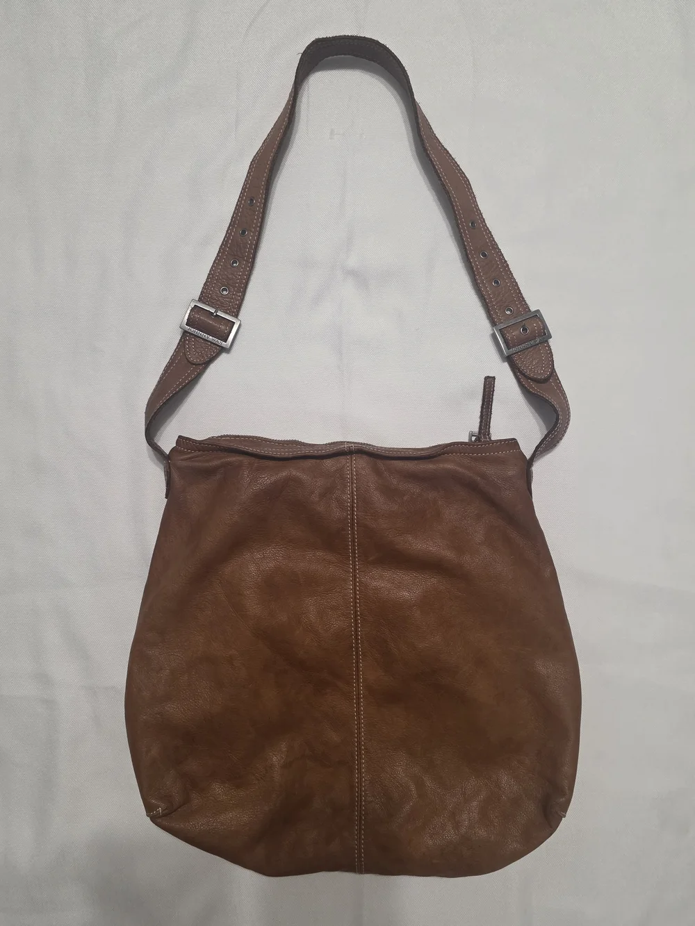 Vintage Johnny Was Hobo Brown Leather Women's Shoulder Bag